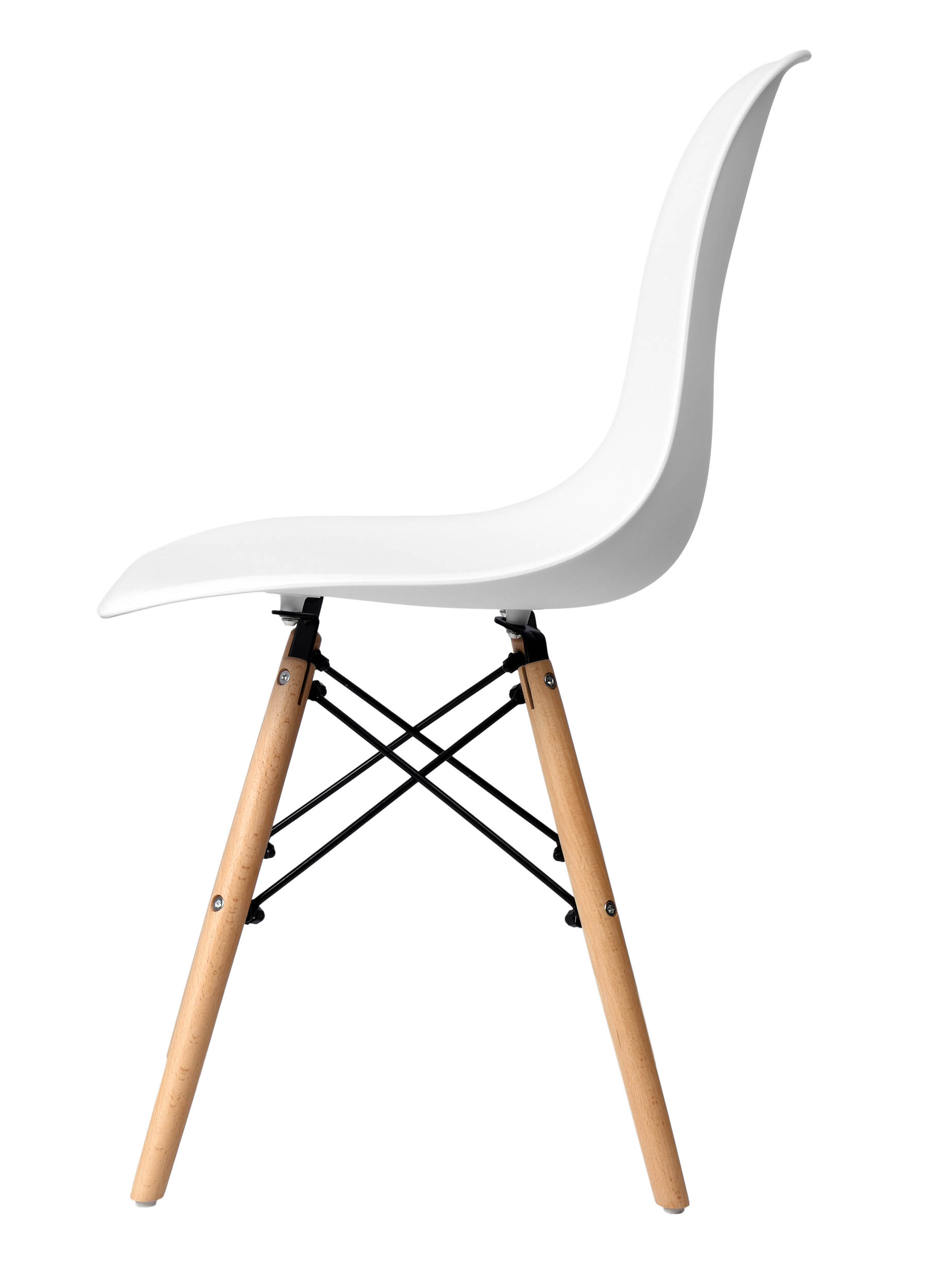 Krzesło skandynawskie Milano DSW białe