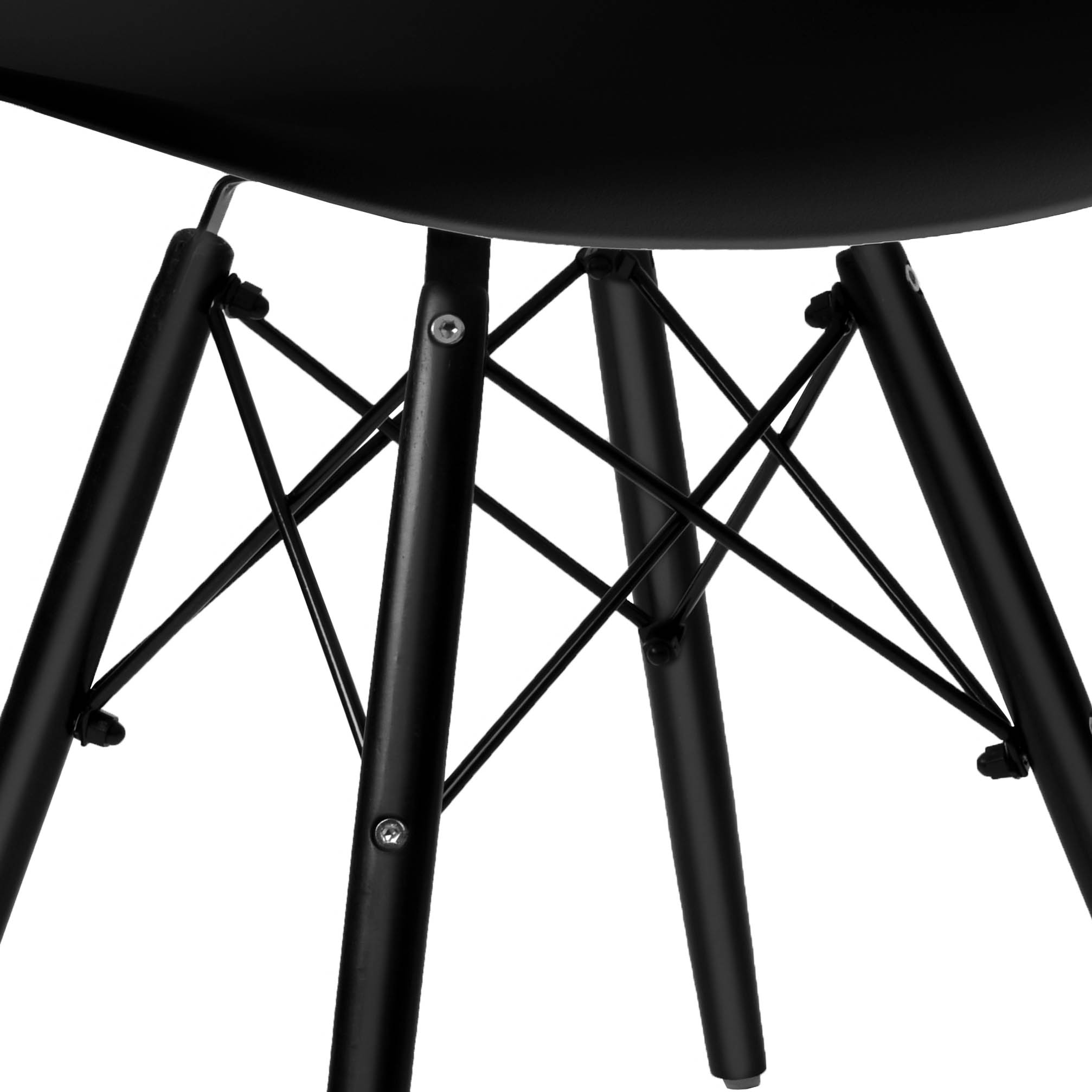 Krzesło skandynawskie Paris Black DSW czarne