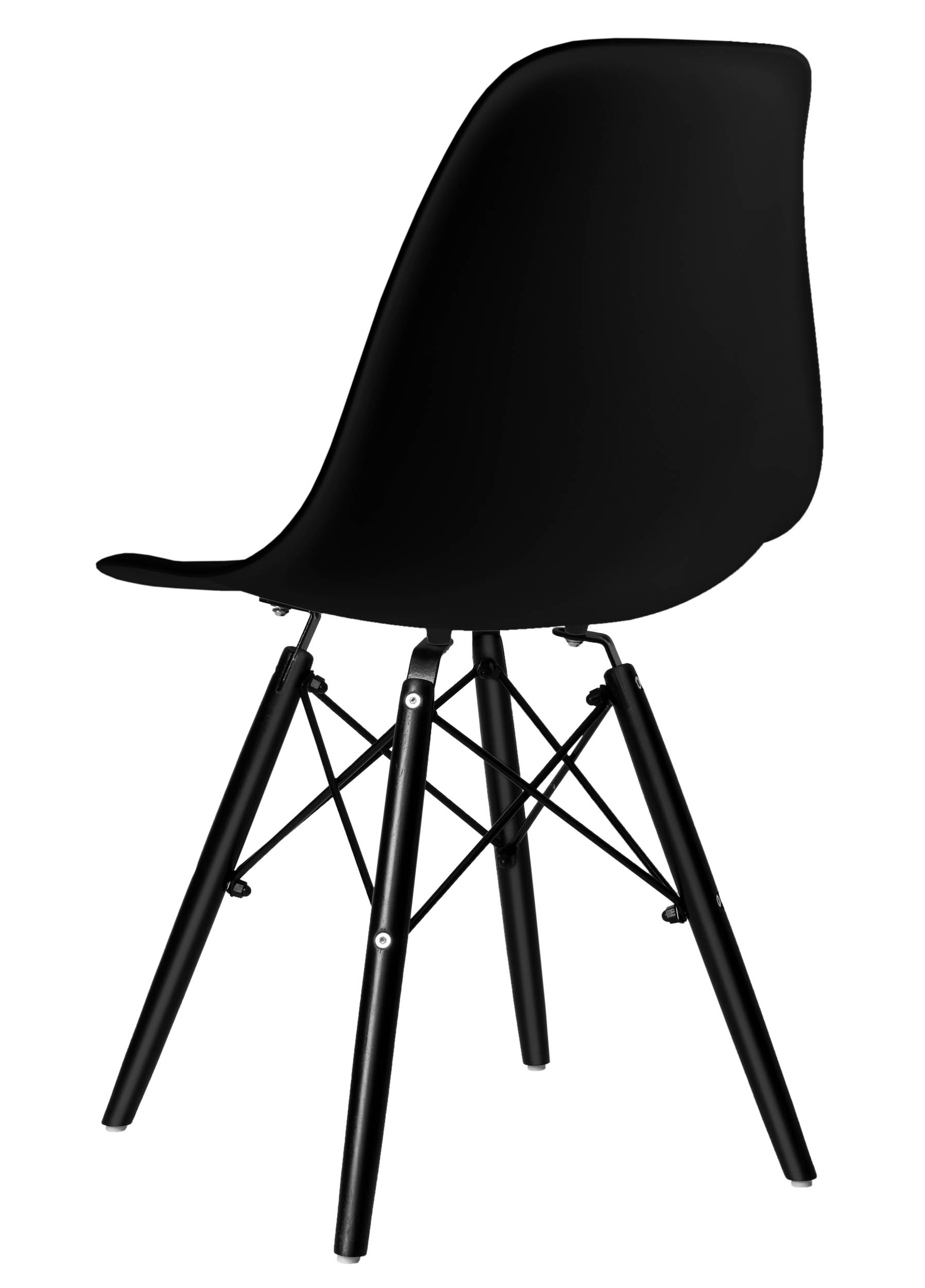 Krzesło skandynawskie Iris Black DSW czarne