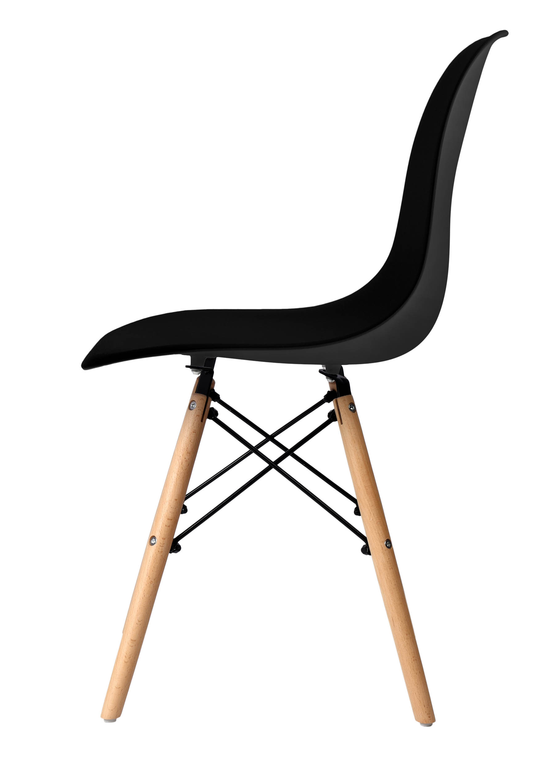 Krzesło skandynawskie Milano DSW czarne