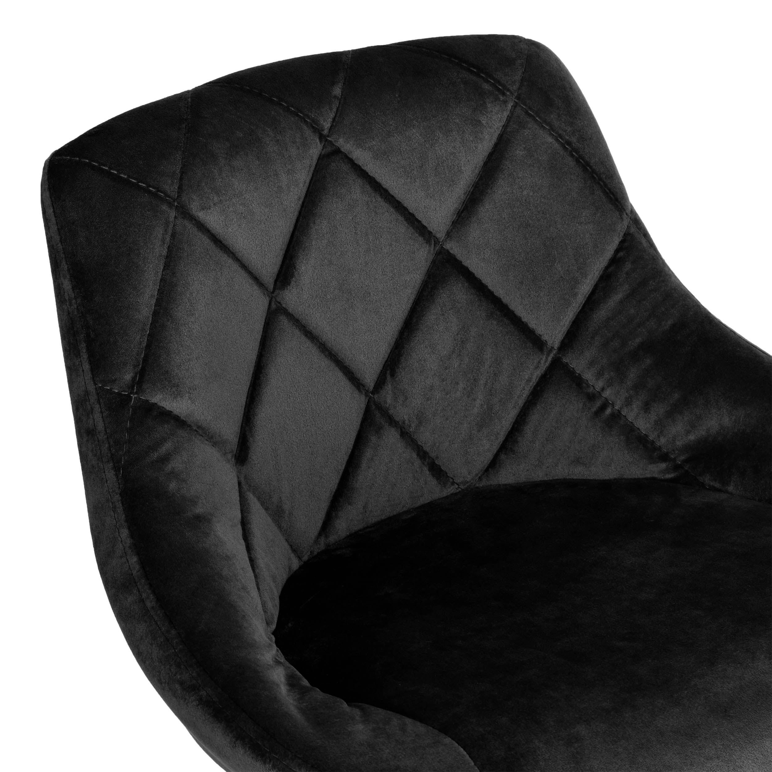 Krzesło obrotowe Cydro czarne Velvet