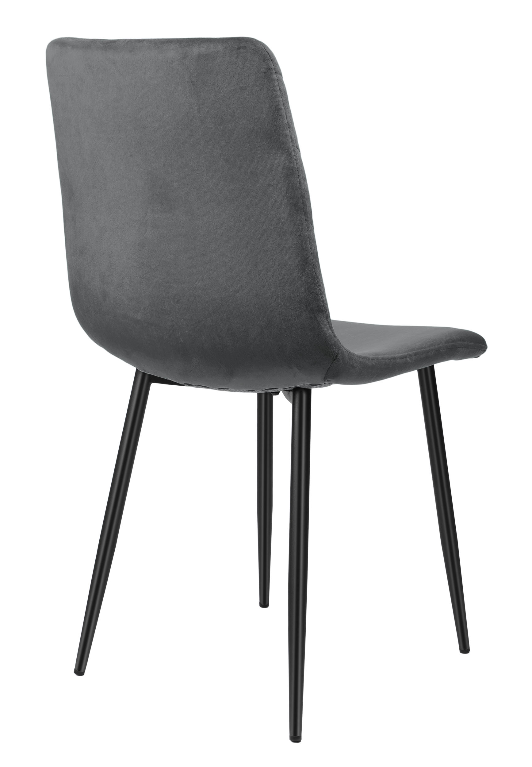 Krzesło tapicerowane aksamitne welurowe Dexter ciemnozielone