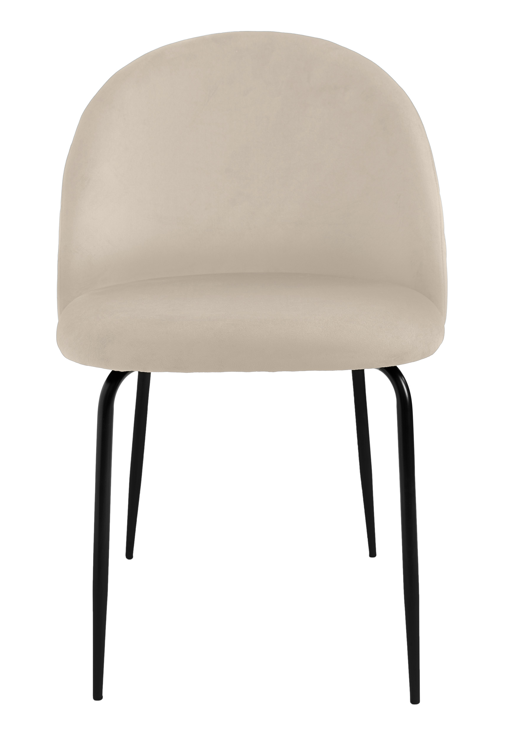 Krzesło tapicerowane Fargo aksamitne beżowe