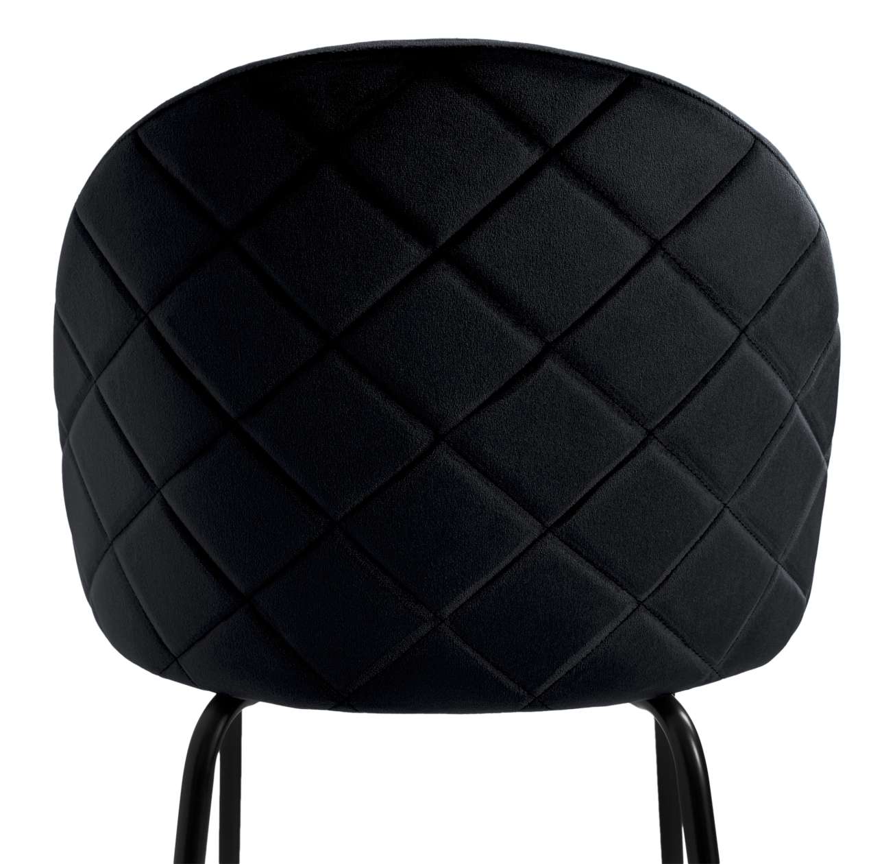 Krzesło tapicerowane Fargo aksamitne czarne