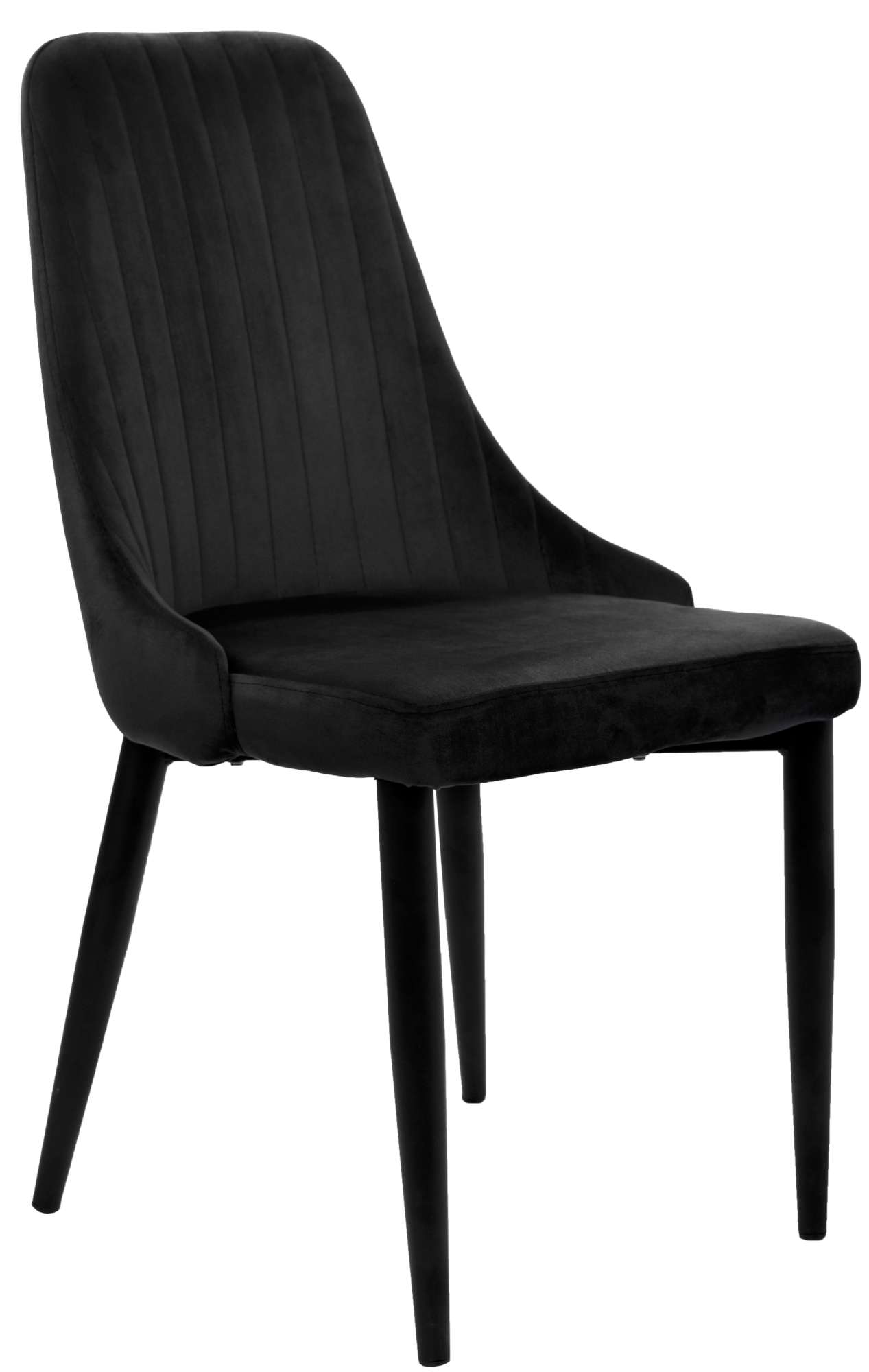 krzeslo lorient aksamitne czarne