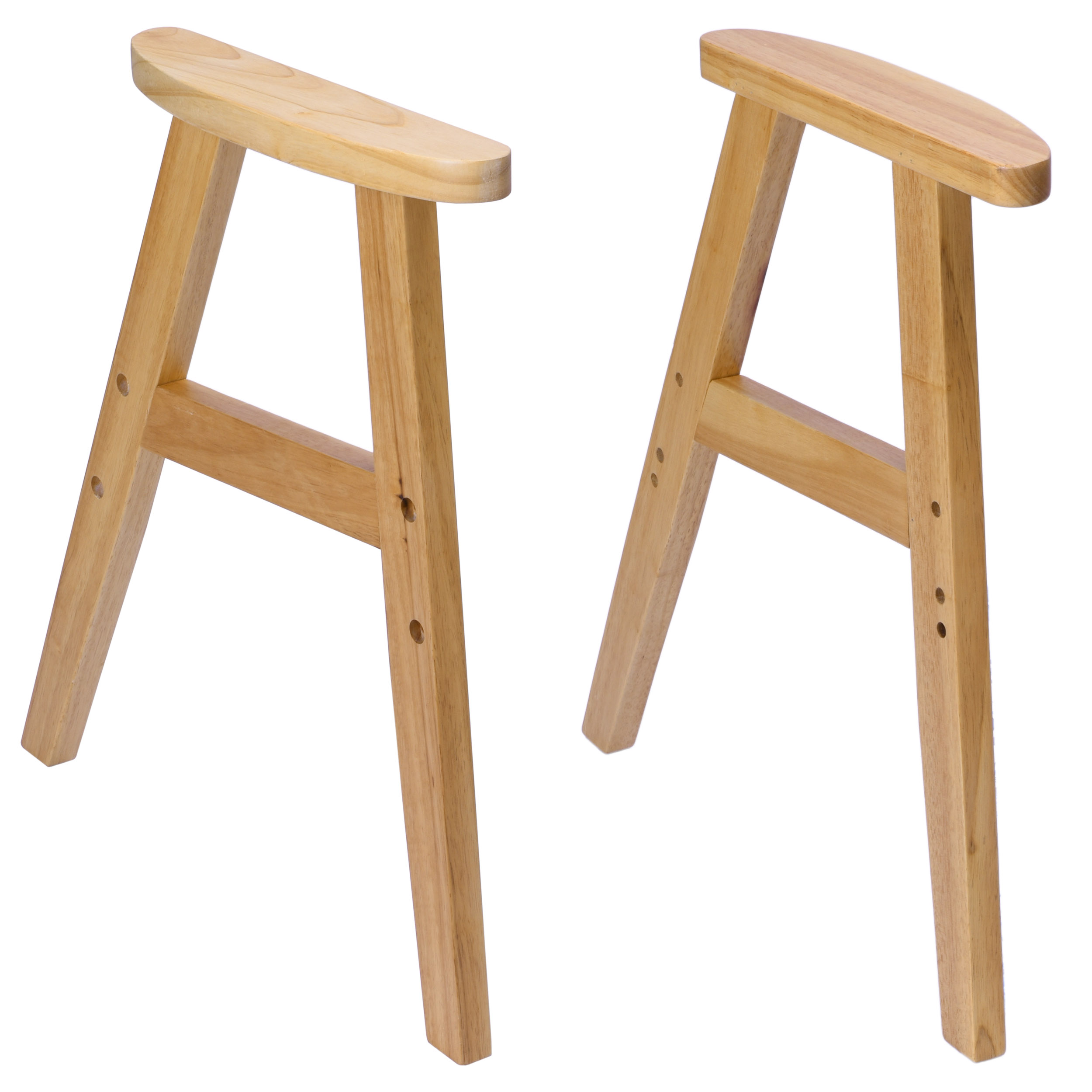 Nogi drewniane do fotela - drewno kauczukowe