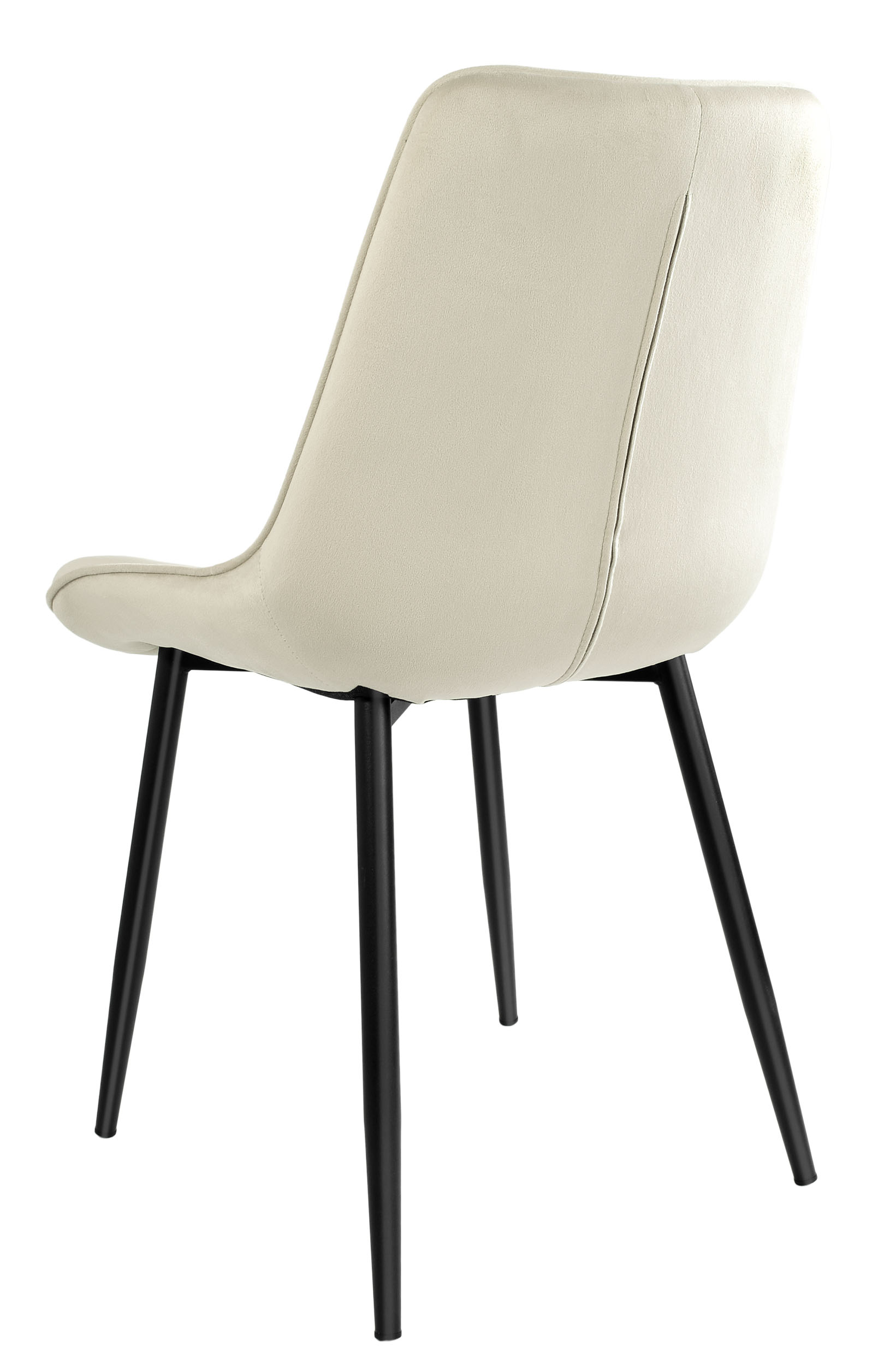 Krzesło tapicerowane Norman Velvet beżowe
