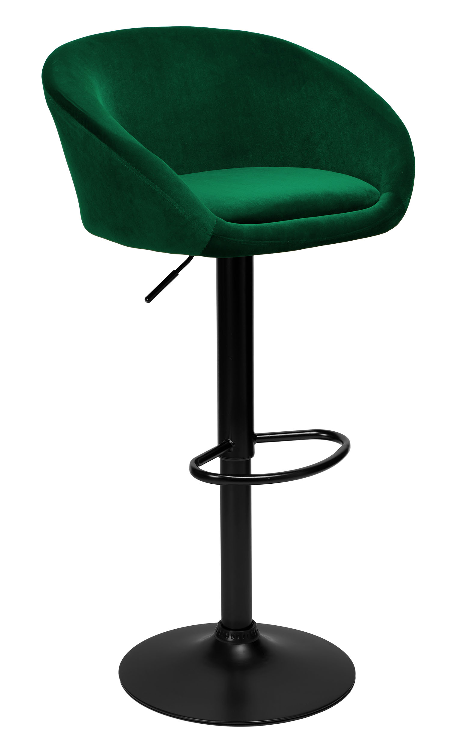 Krzesło obrotowe Paterson ciemnozielone Velvet