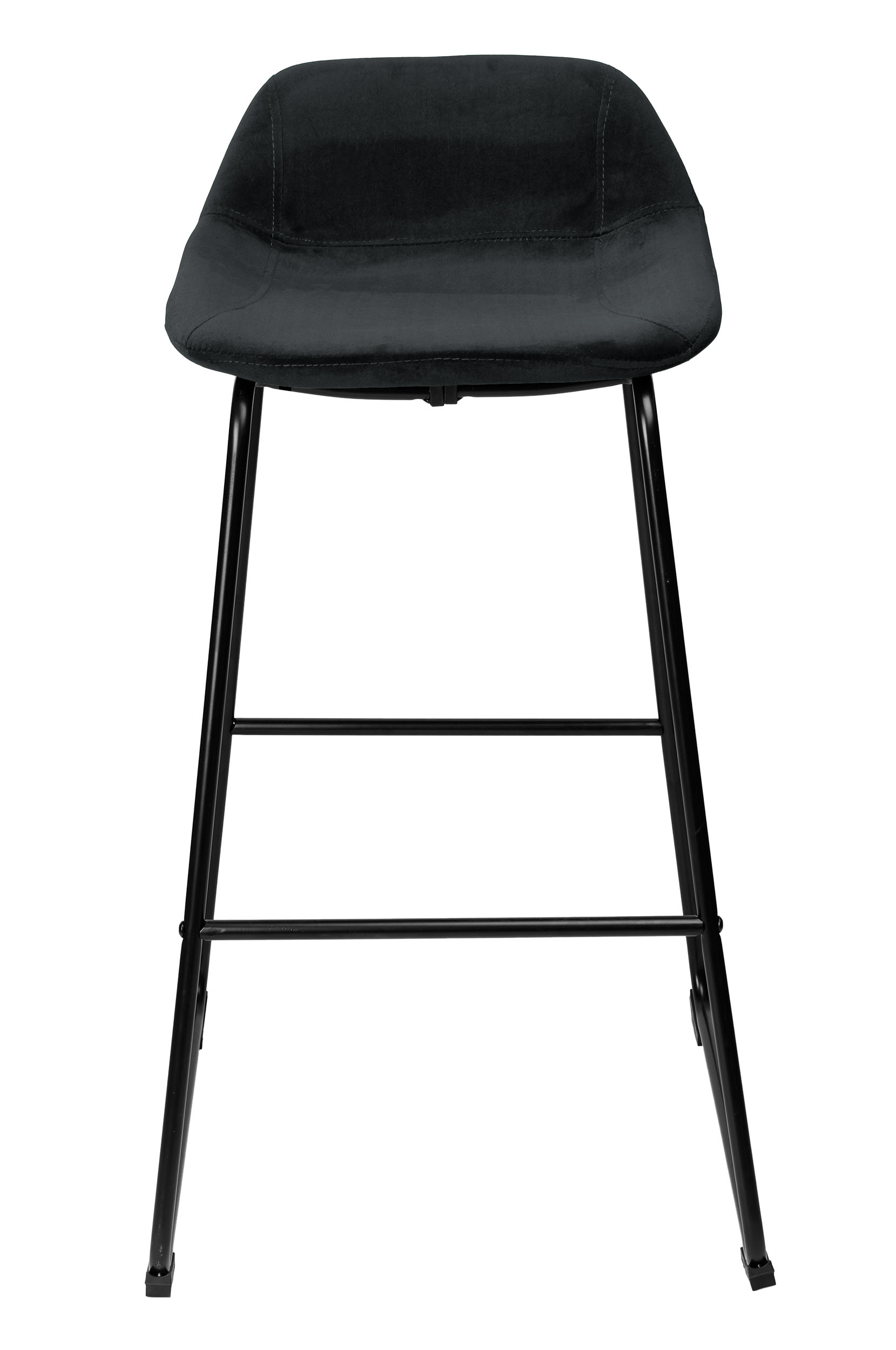 Krzesło barowe hoker Sligo czarne Velvet