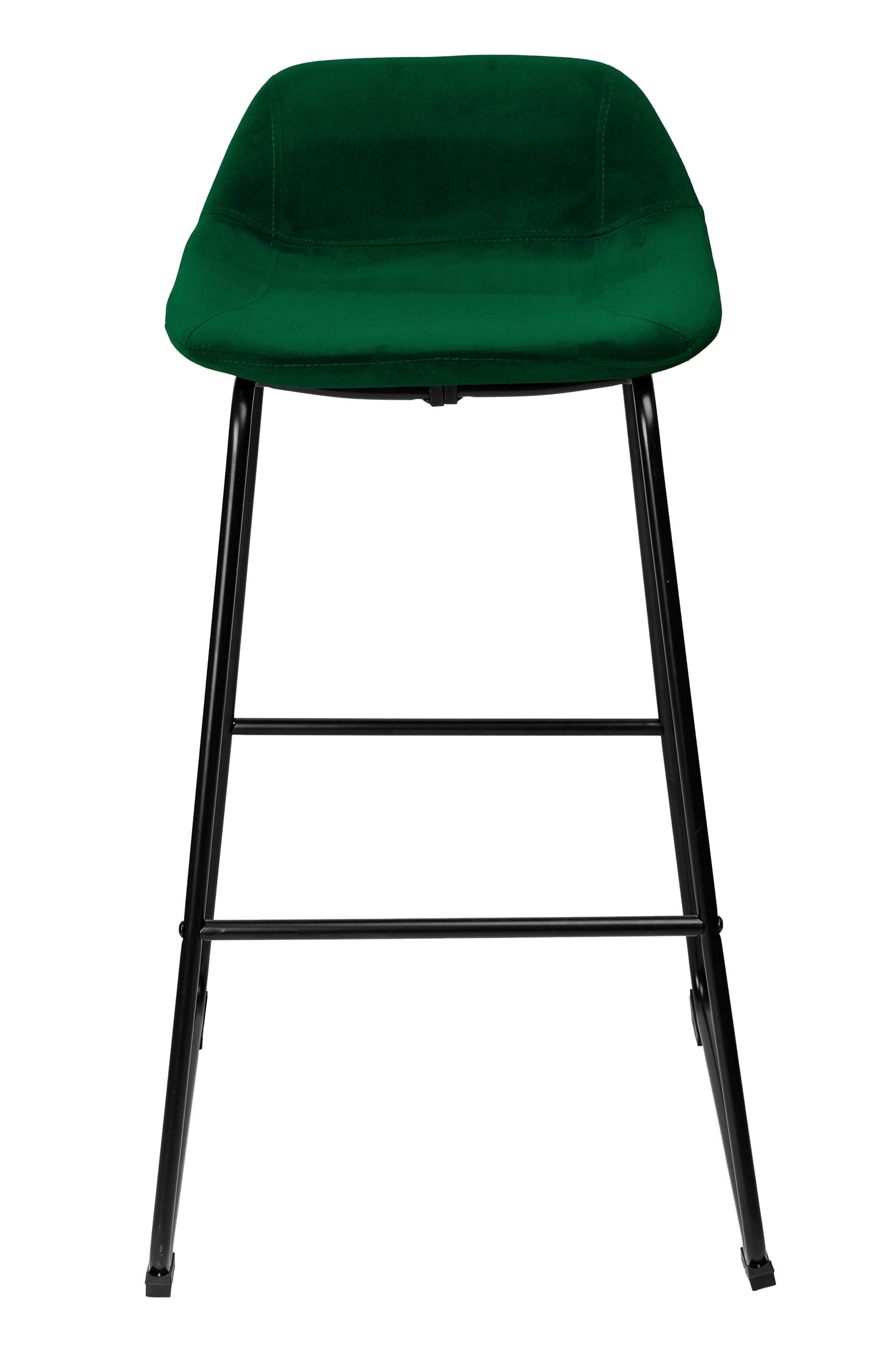 Krzesło barowe hoker Sligo ciemnozielone Velvet