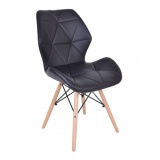 Krzesło nowoczesne Magnolia - czarne