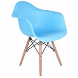 Krzesło nowoczesne Skandi - niebieskie