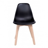 Krzesło nowoczesne ASTER DSW czarne