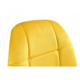 Krzesło welurowe Callista żółty