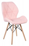Krzesło nowoczesne Magnolia - różowe