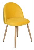 Krzesło Velvet Orchid żółte