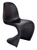Krzesło czarne Daphne typ Panton