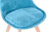 Krzesło Jukka Kris DSW aksamitne morskie