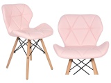 Krzesło DSW Clover różowe
