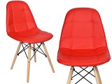 Krzesło nowoczesne Shirley czerwone