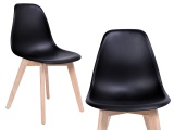 Krzesło nowoczesne ASTER DSW czarne