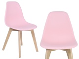 Krzesło nowoczesne ASTER DSW różowe