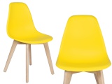 Krzesło nowoczesne ASTER DSW żółte