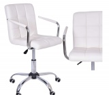 Krzesło obrotowe Silene- białe