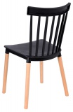 Krzesło vintage Odetta czarne