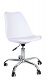 Krzesło obrotowe Jasmine- białe