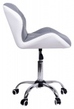 Krzesło biurowe Erica biało-szare