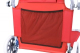 Leżak plażowy wózek z kółkami Marcin - czerwony