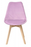 Krzesło Jukka Kris DSW aksamitne liliowe