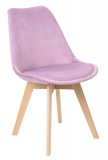 Krzesło Jukka Kris DSW aksamitne liliowe