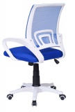 Fotel obrotowy Amarant biało - niebieski