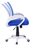 Fotel obrotowy Amarant biało - niebieski