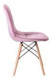 Krzesło nowoczesne Shirley różowe VELVET