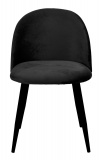 Krzesło Velvet Soul welurowe czarne