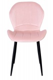 Krzesło welurowe SHELBY aksamitne różowe