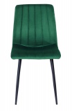 Krzesło Velvet Fresno ciemno-zielone