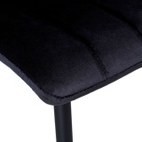 Krzesło Velvet Fresno czarne