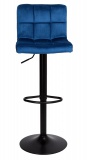 Krzesło obrotowe Arako Black granatowe Velvet