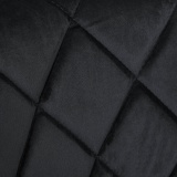Krzesło obrotowe Cydro Black czarne Velvet