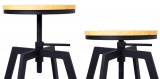Krzesło stołek taboret Vista czarny