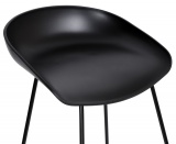 Krzesło barowe Viskan czarne