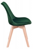 Krzesło Jukka Kris DSW aksamitne zielone