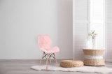 Krzesło nowoczesne Magnolia - różowe