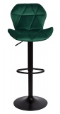 Krzesło obrotowe Gordon Black ciemno-zielone Velvet
