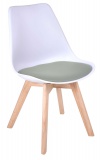Krzesło Jukka DSW biało-szare
