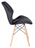 Krzesło Magnolia aksamitne czarne